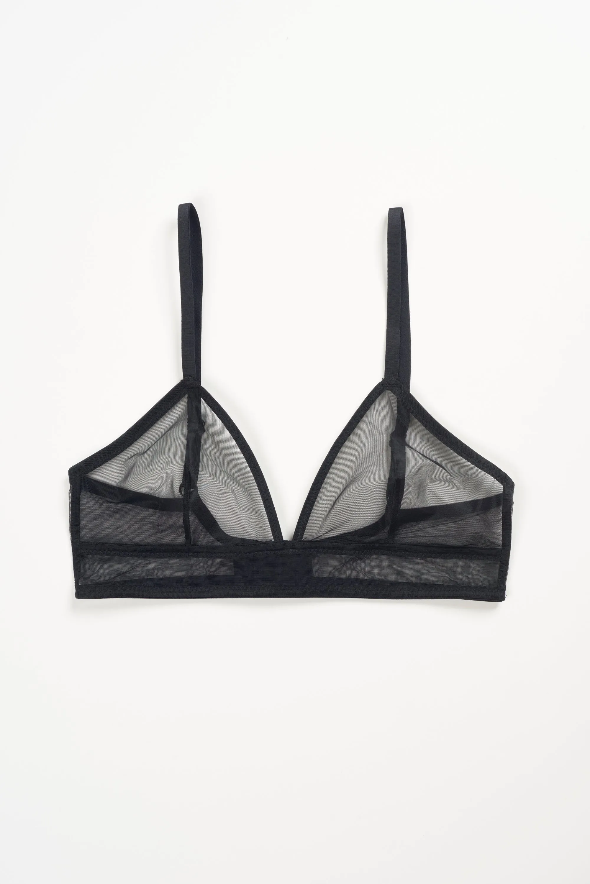 Bare Minimal Triangle Bra Black