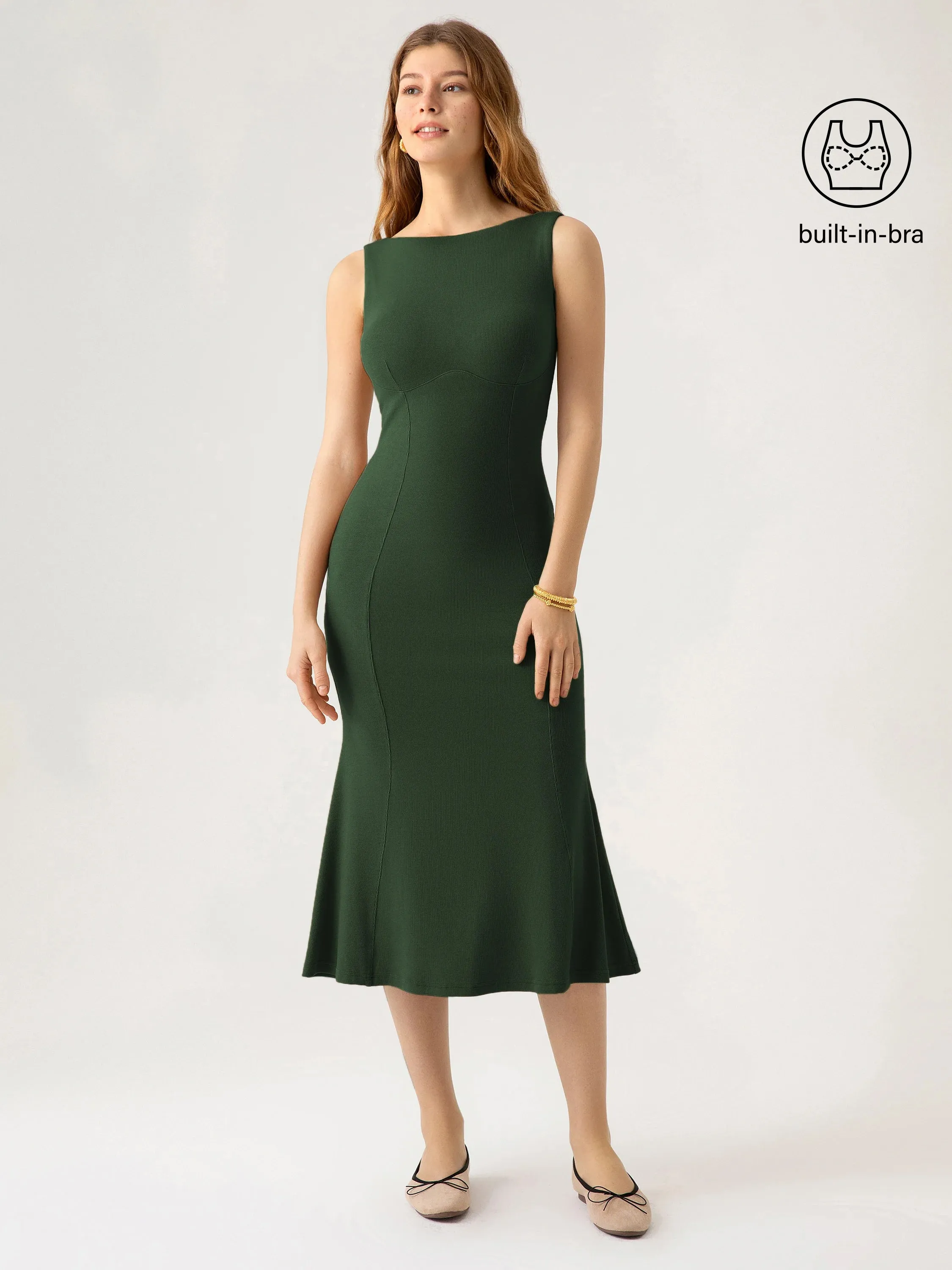 Bustier Open-Back Brami Mermaid Dress