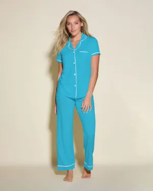 Conjunto De Pijama Con Camisa De Manga Corta Y Pantalones