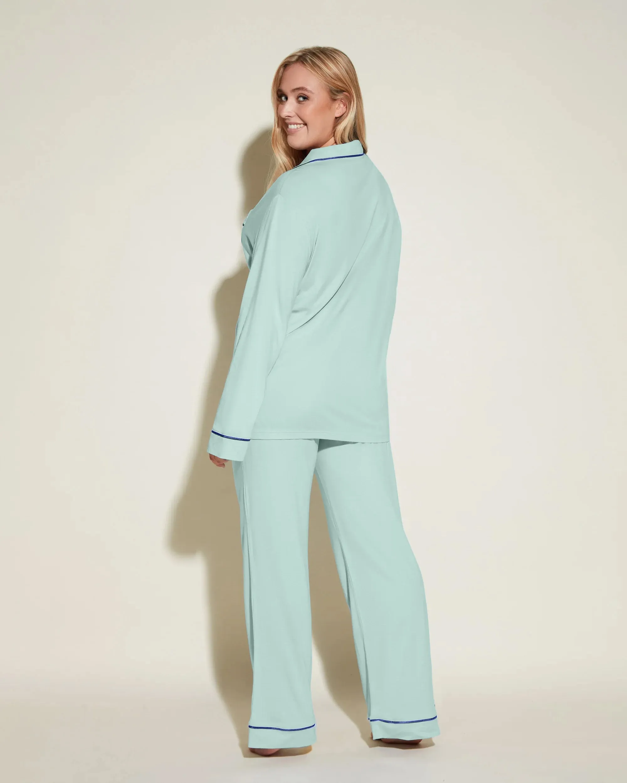 Conjunto De Pijama Con Camisa De Manga Larga Y Pantalones