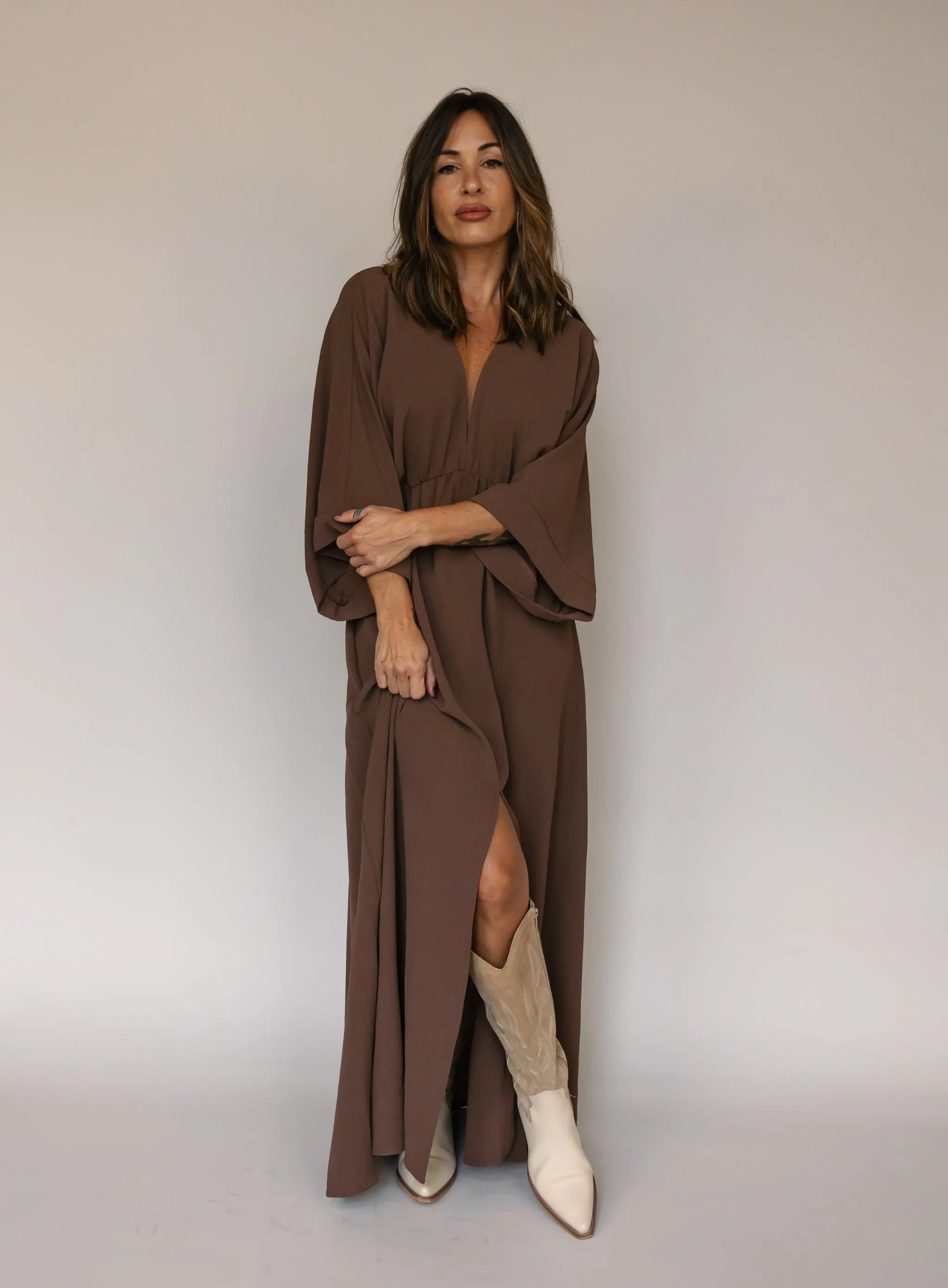 Cruz Kimono Maxi Dress - Final Sale