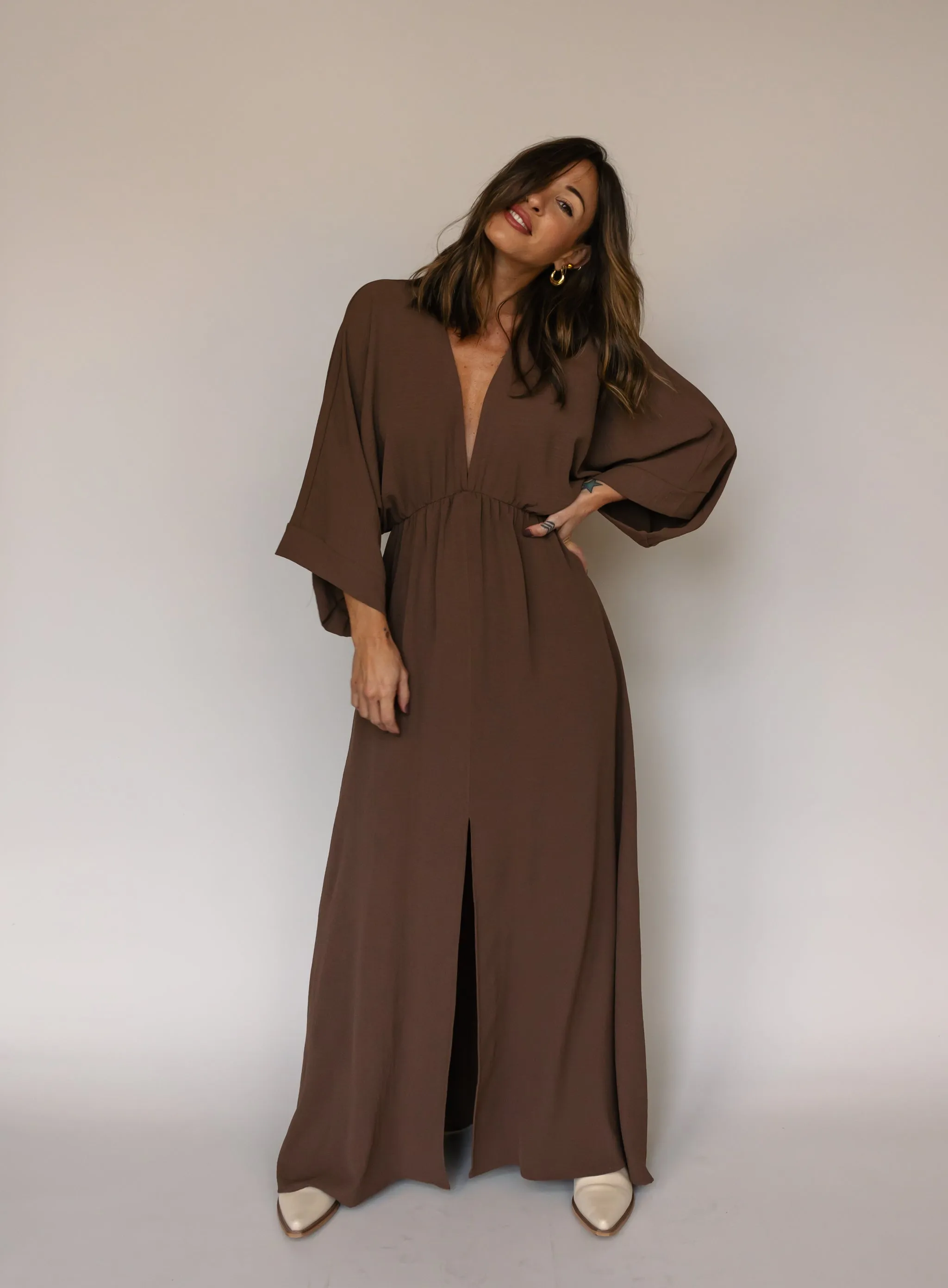 Cruz Kimono Maxi Dress - Final Sale