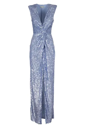 Elisabetta Franchi Sequinned V-Neck Dress