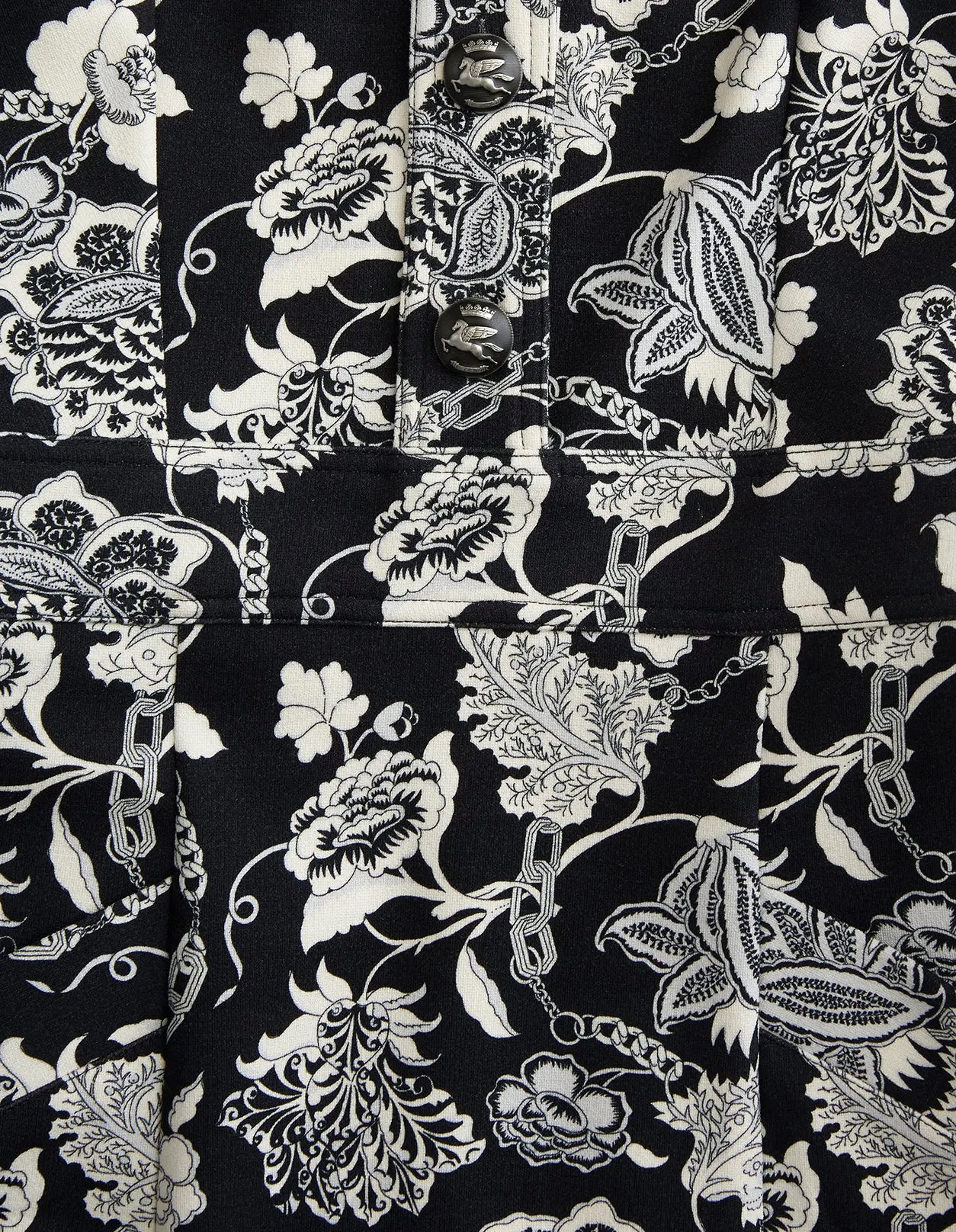 Etro Floral Print V-Neck Dress