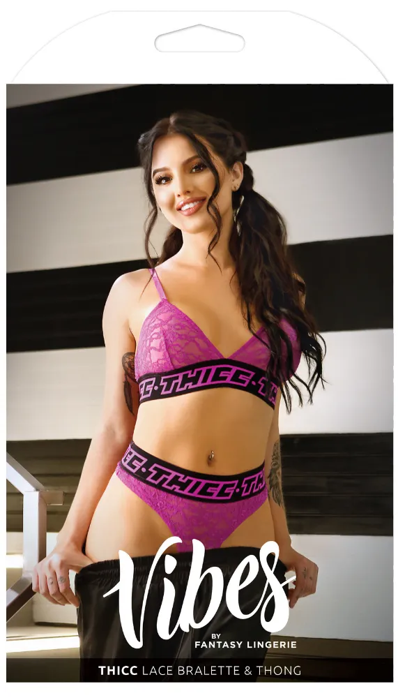 Fantasy Lingerie  THICC  Banded Lace Bra Set