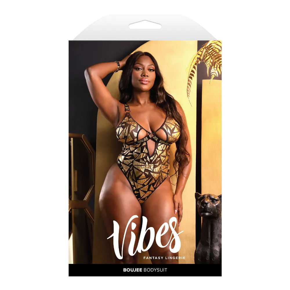 Fantasy Lingerie Vibes Boujee Cutout Bodysuit - Curvy