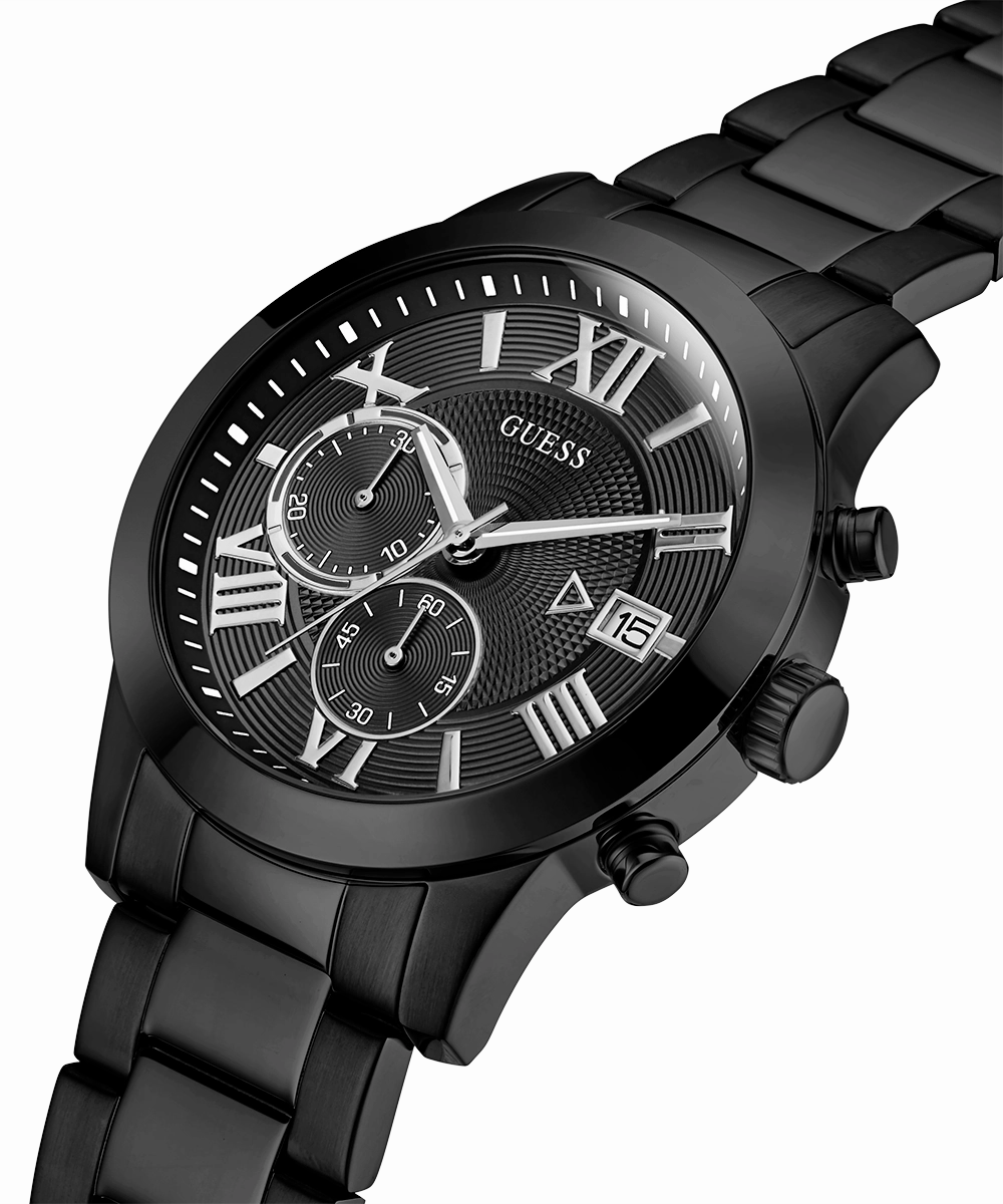 GUESS Mens Black Chronograph Watch