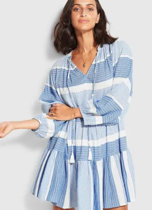 Jacquard Dress  - Blue
