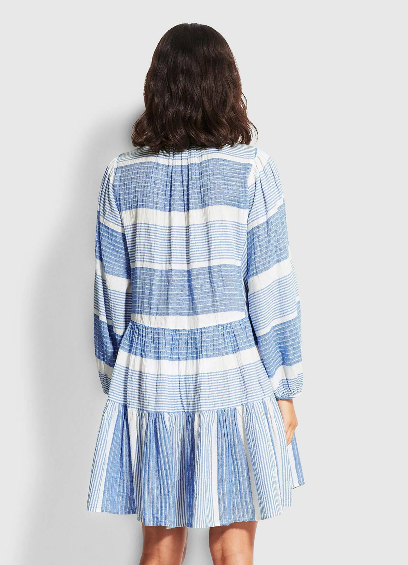 Jacquard Dress  - Blue