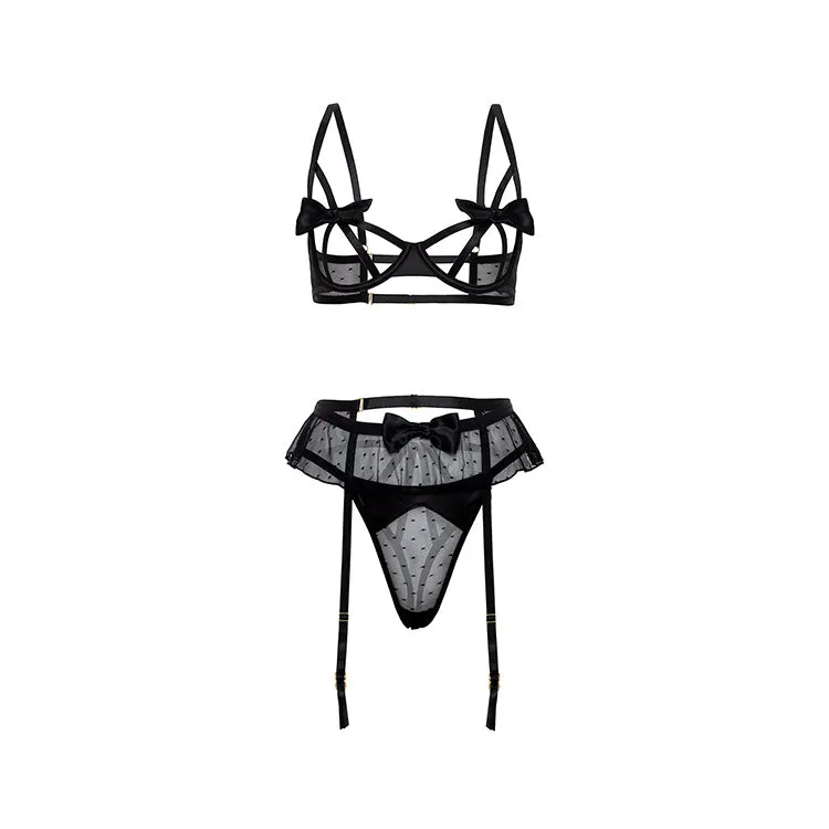 Kimia Bow 3pc Bra Set