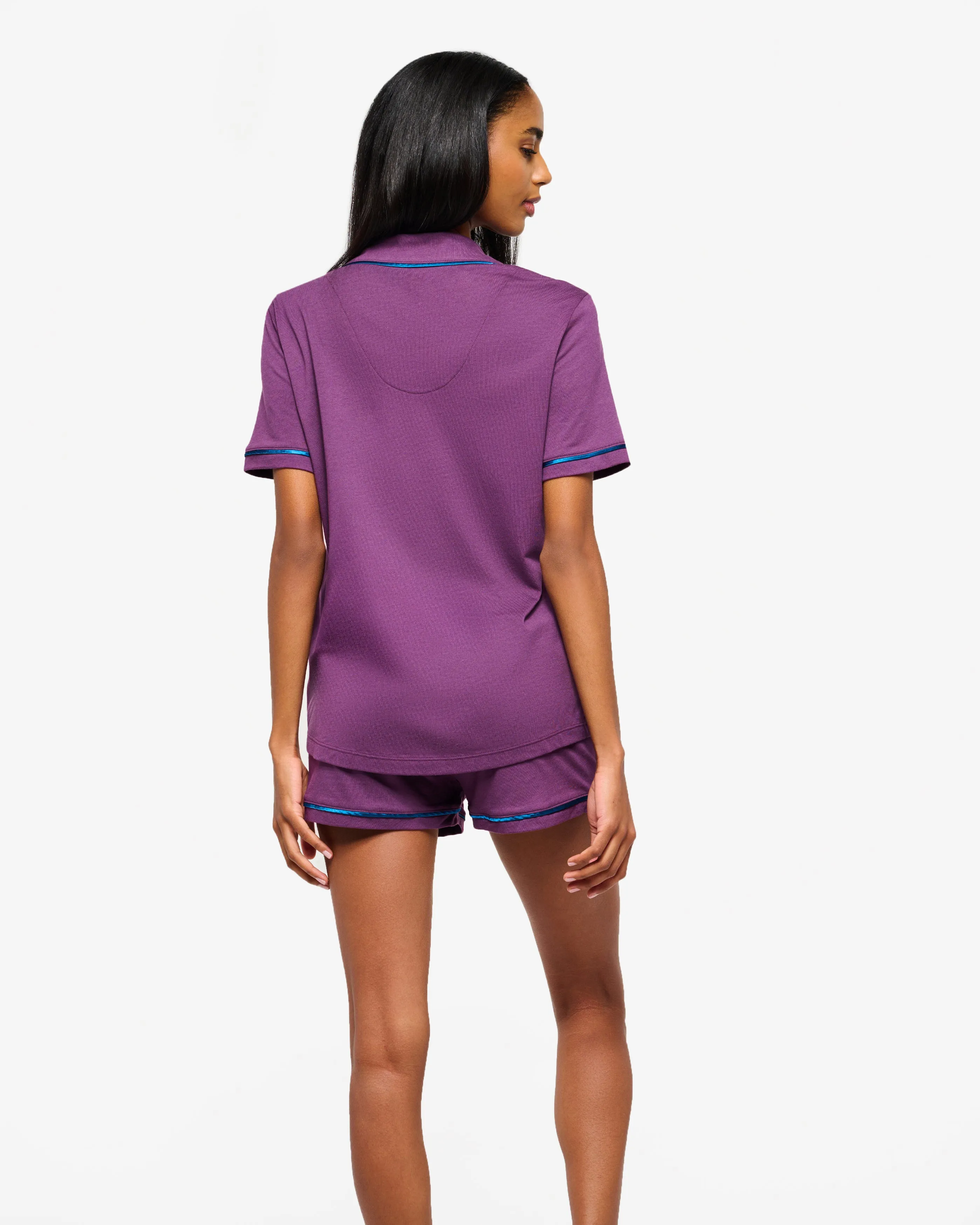 Kurzärmeliges Top & Boxer Pyjama-Set