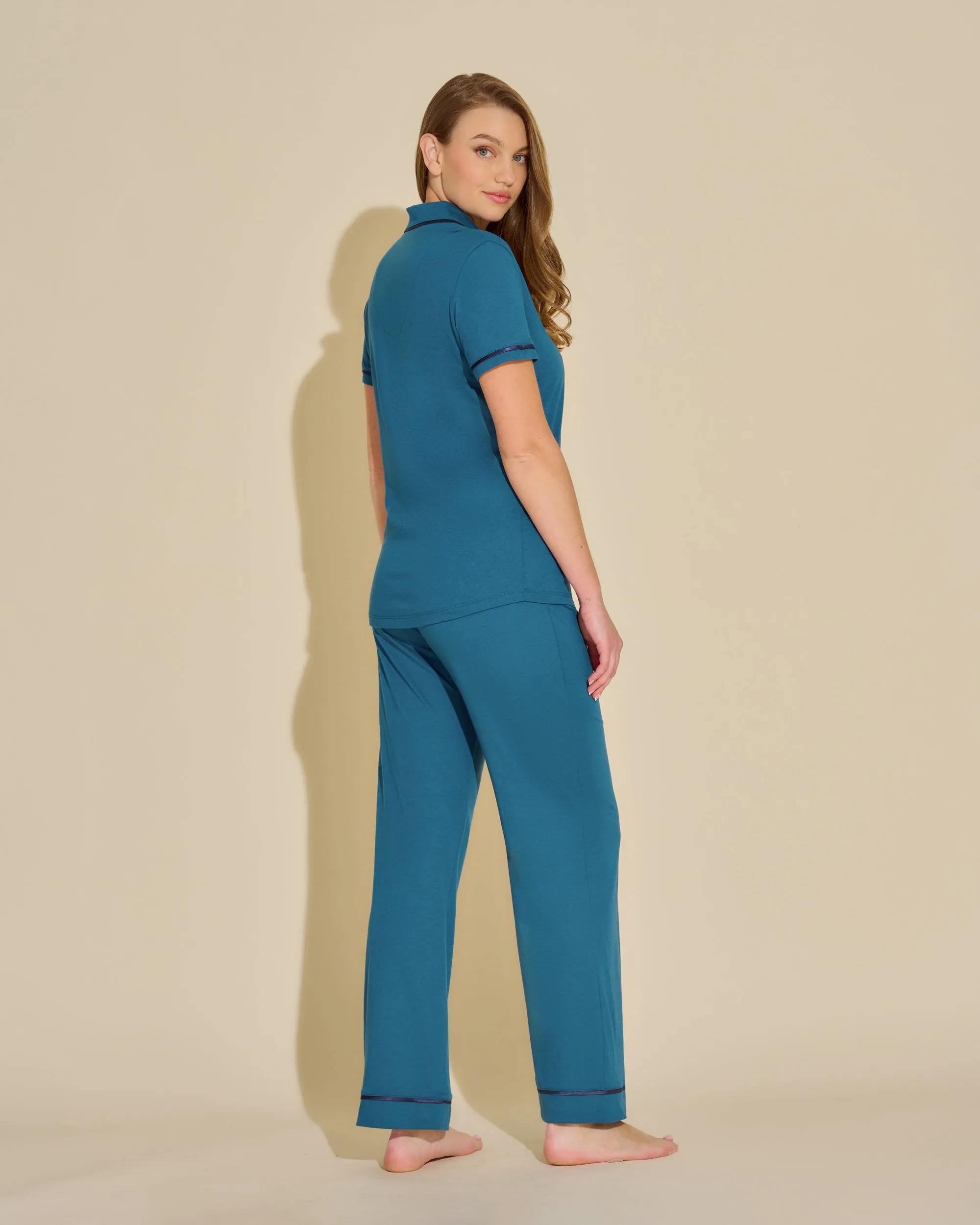 Kurzärmeliges Top & Hose Pyjama-Set