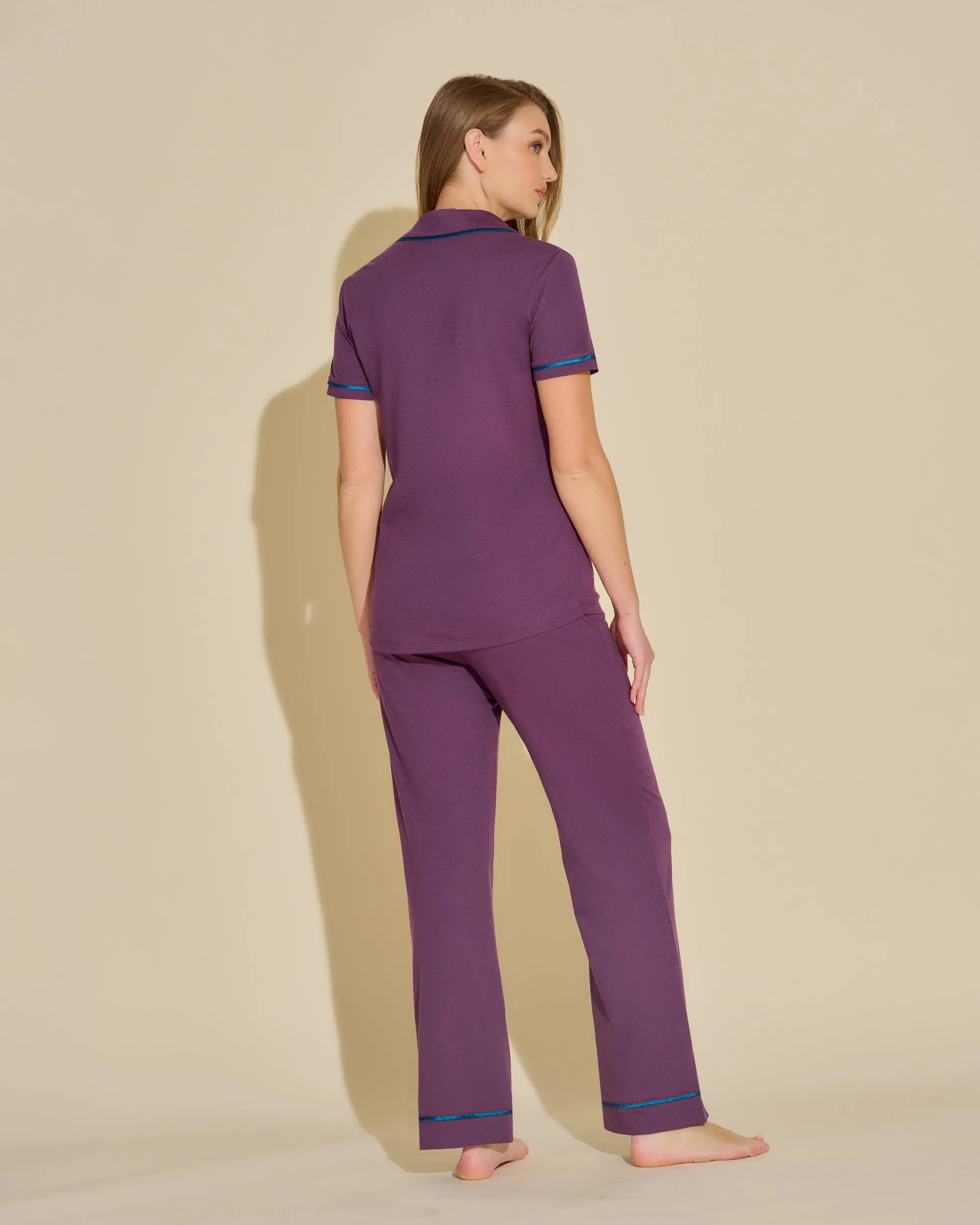 Kurzärmeliges Top & Hose Pyjama-Set