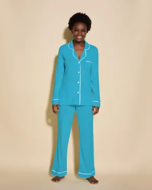 Langärmeliges Top & Boxer Pyjama-Set