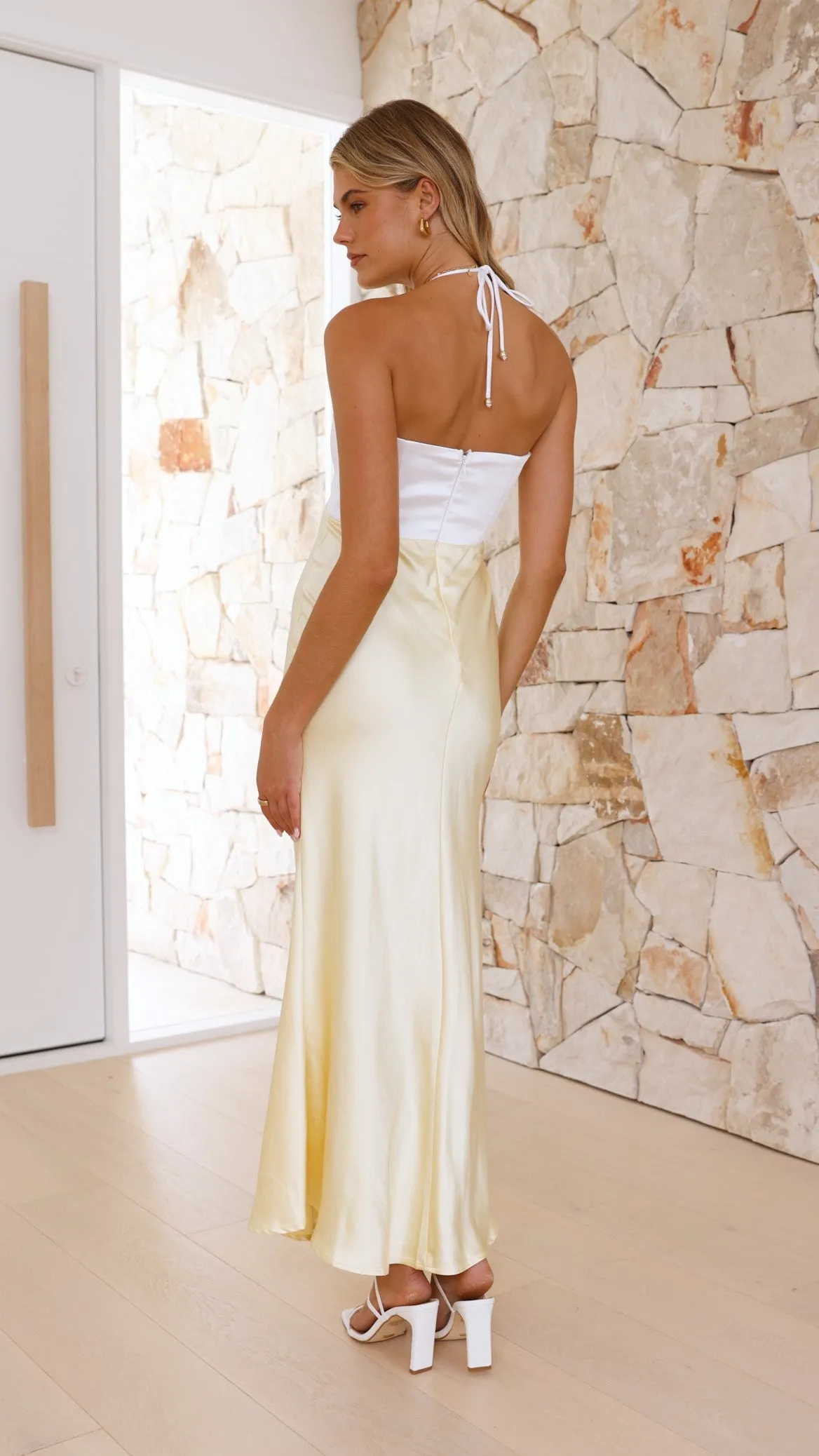 Latea Midi Dress - Yellow