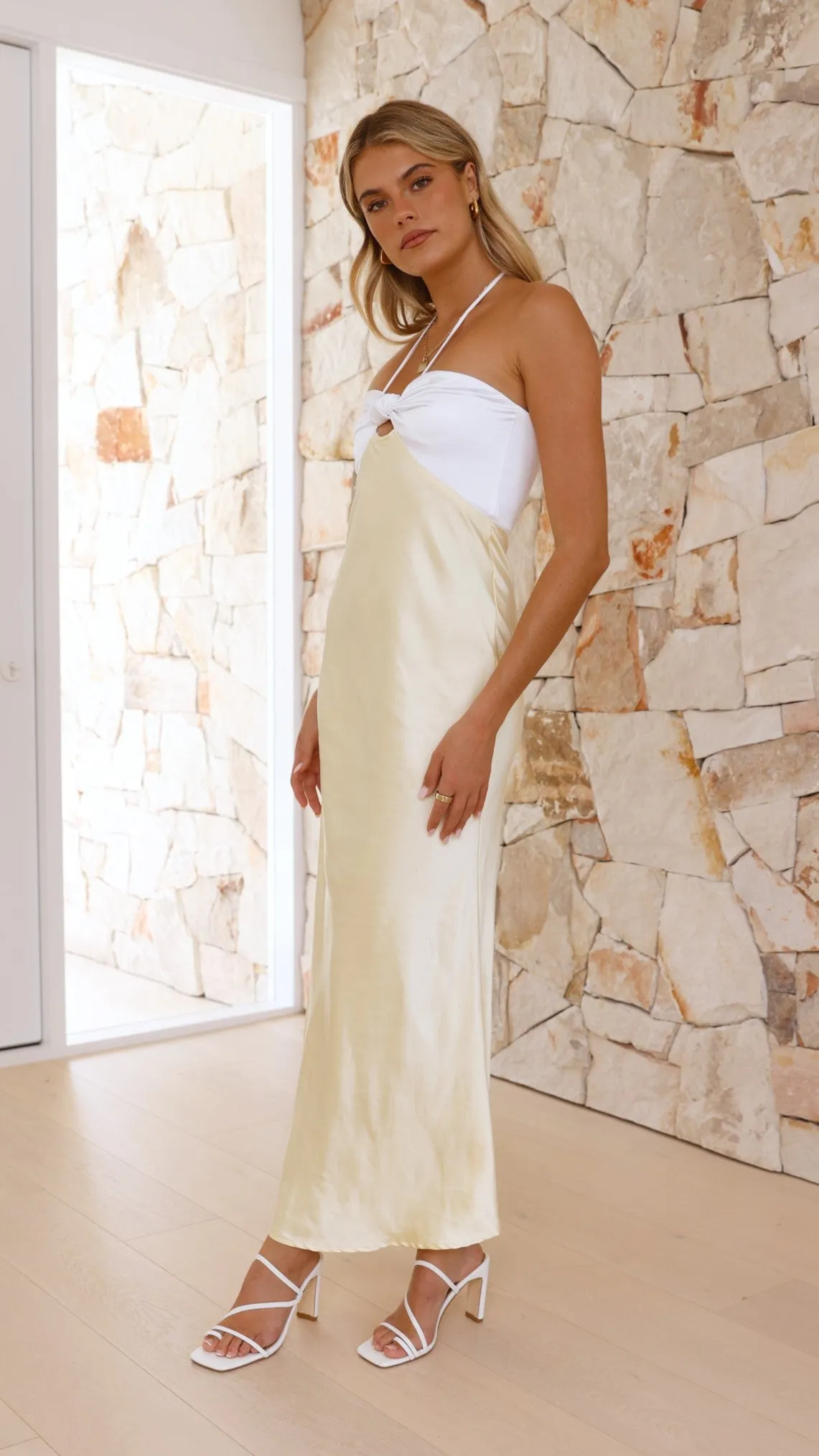 Latea Midi Dress - Yellow