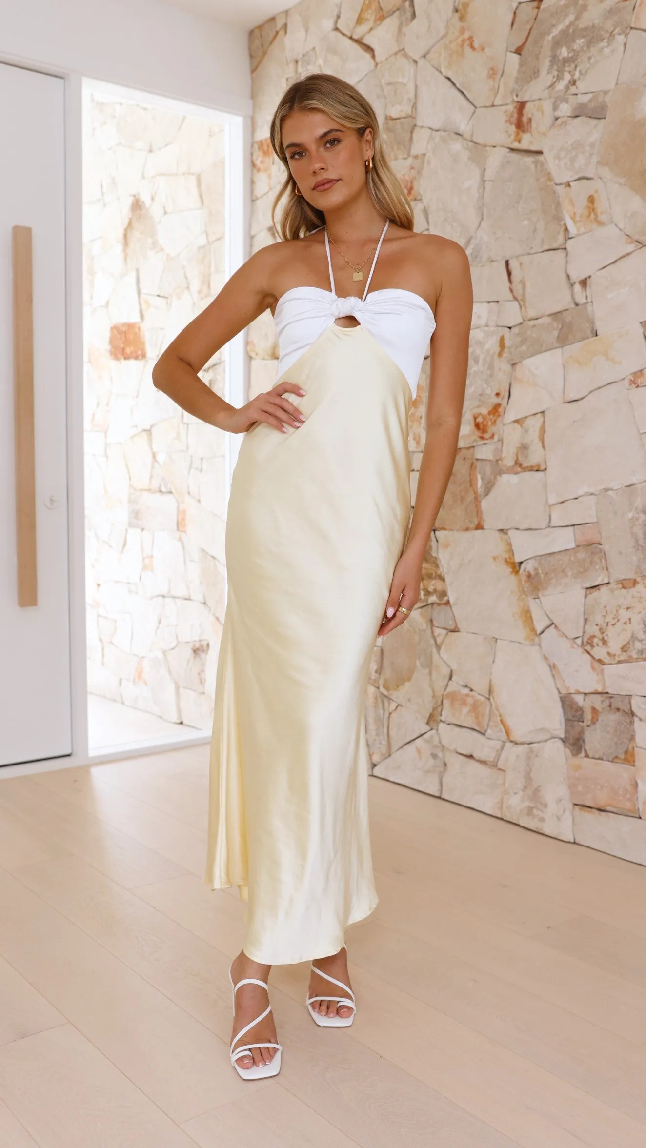 Latea Midi Dress - Yellow