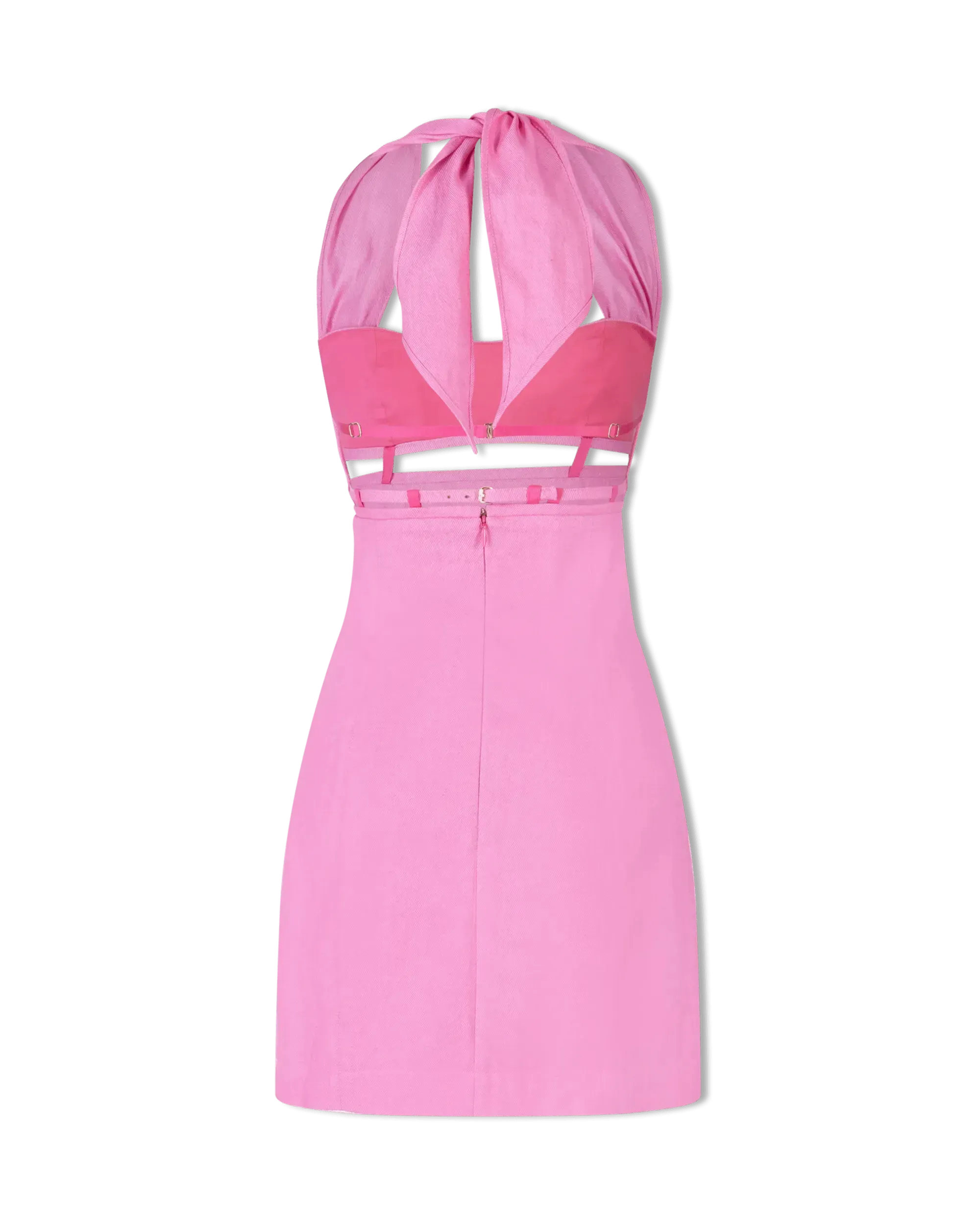 Limao Cut-Out Halter Dress