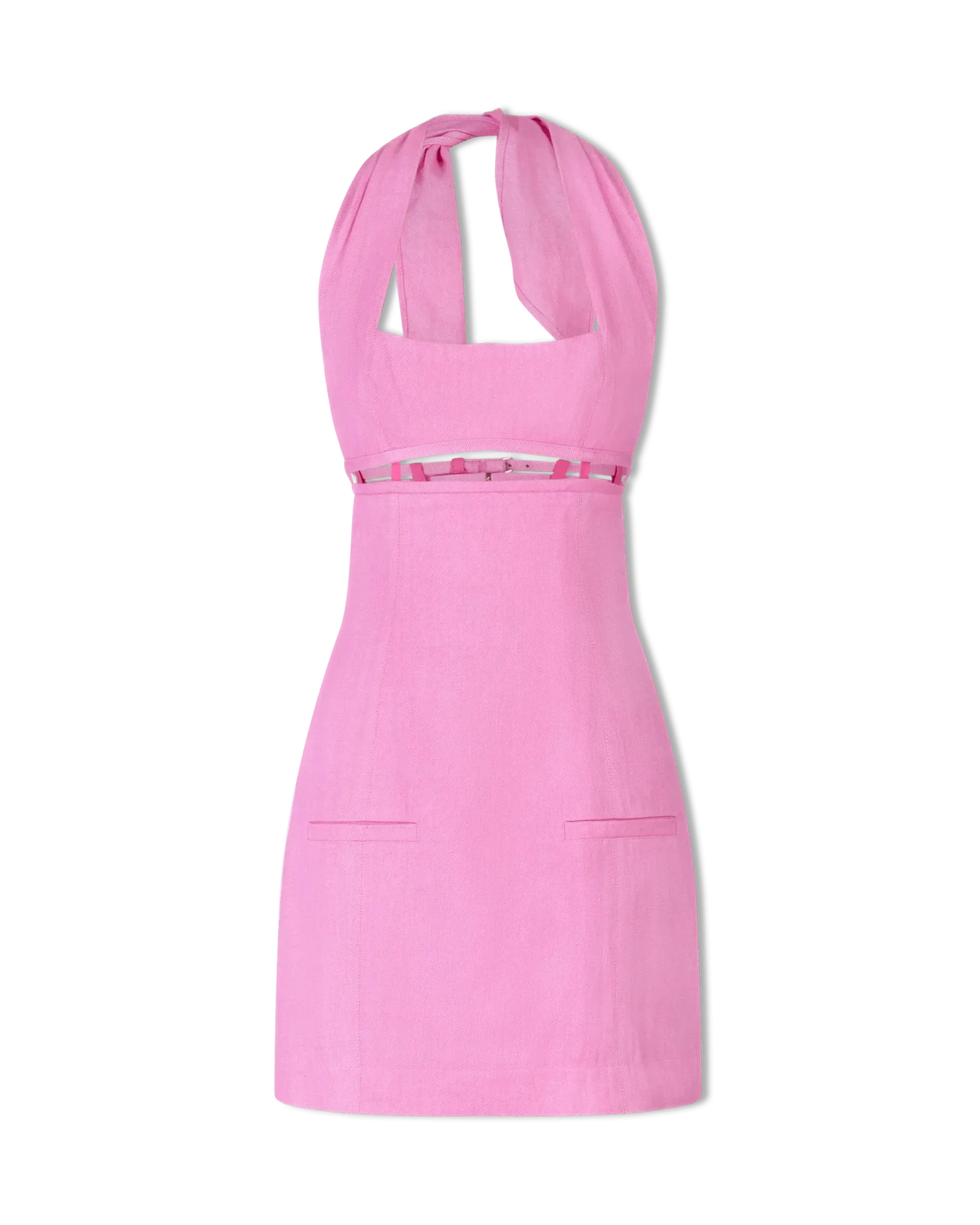 Limao Cut-Out Halter Dress