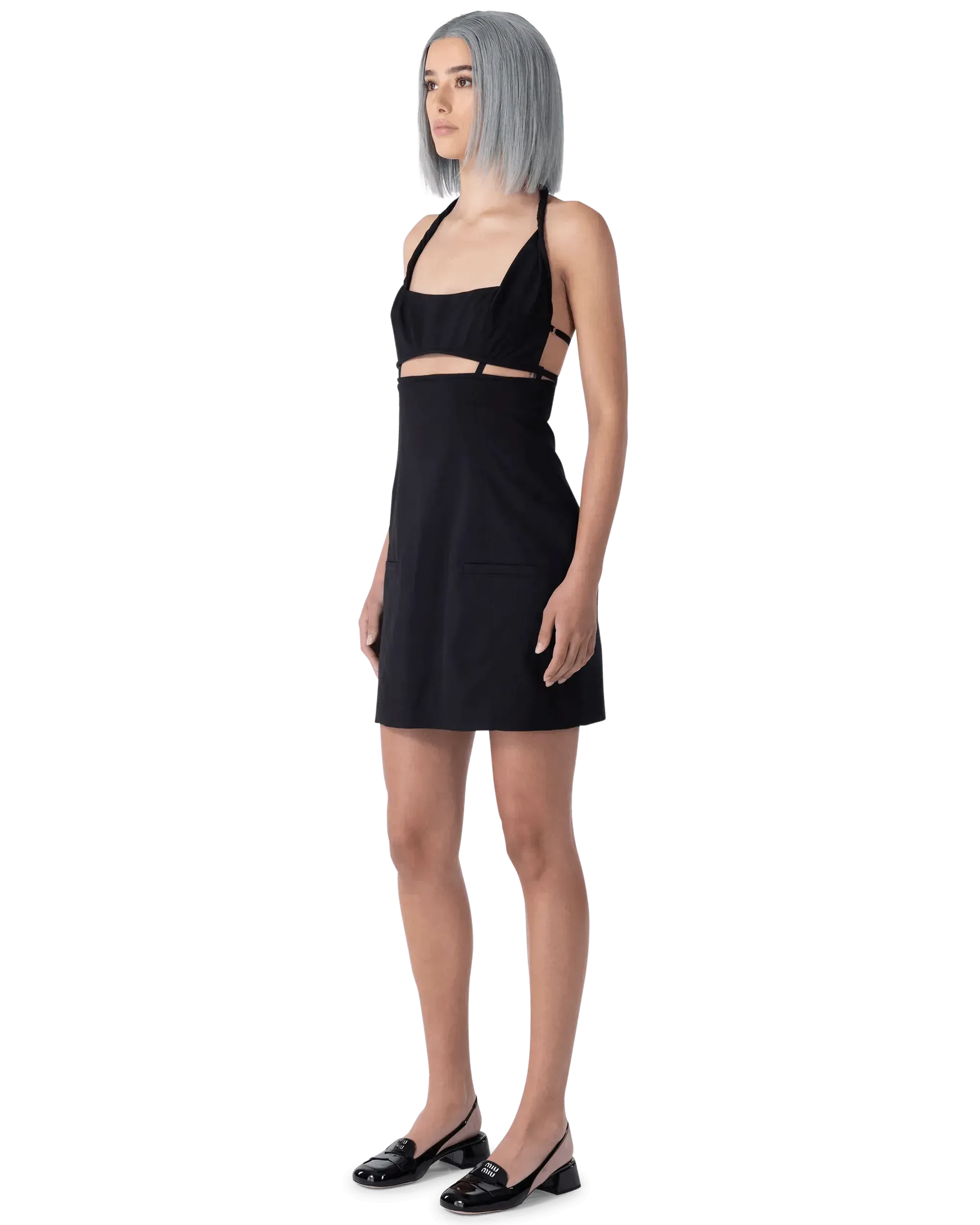 Limao Cut-Out Halter Dress