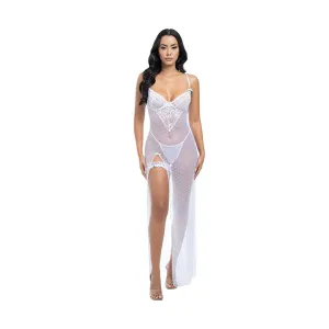Livia Sheer Gown & Garter Set
