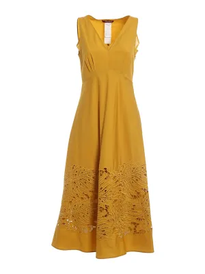 Max Mara Studio V-Neck Sleeveless Dress
