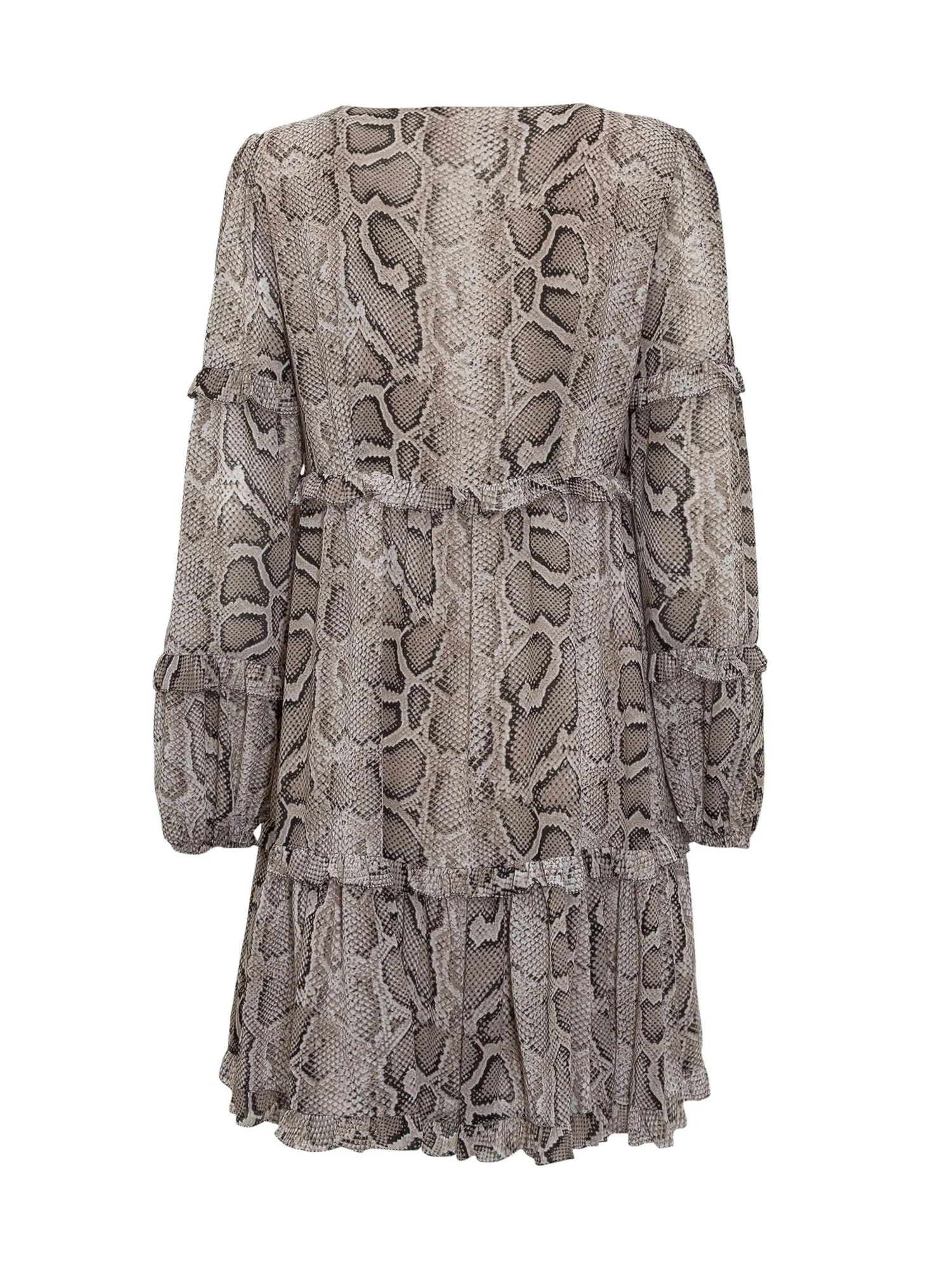 Michael Michael Kors Animal Print V-Neck Dress