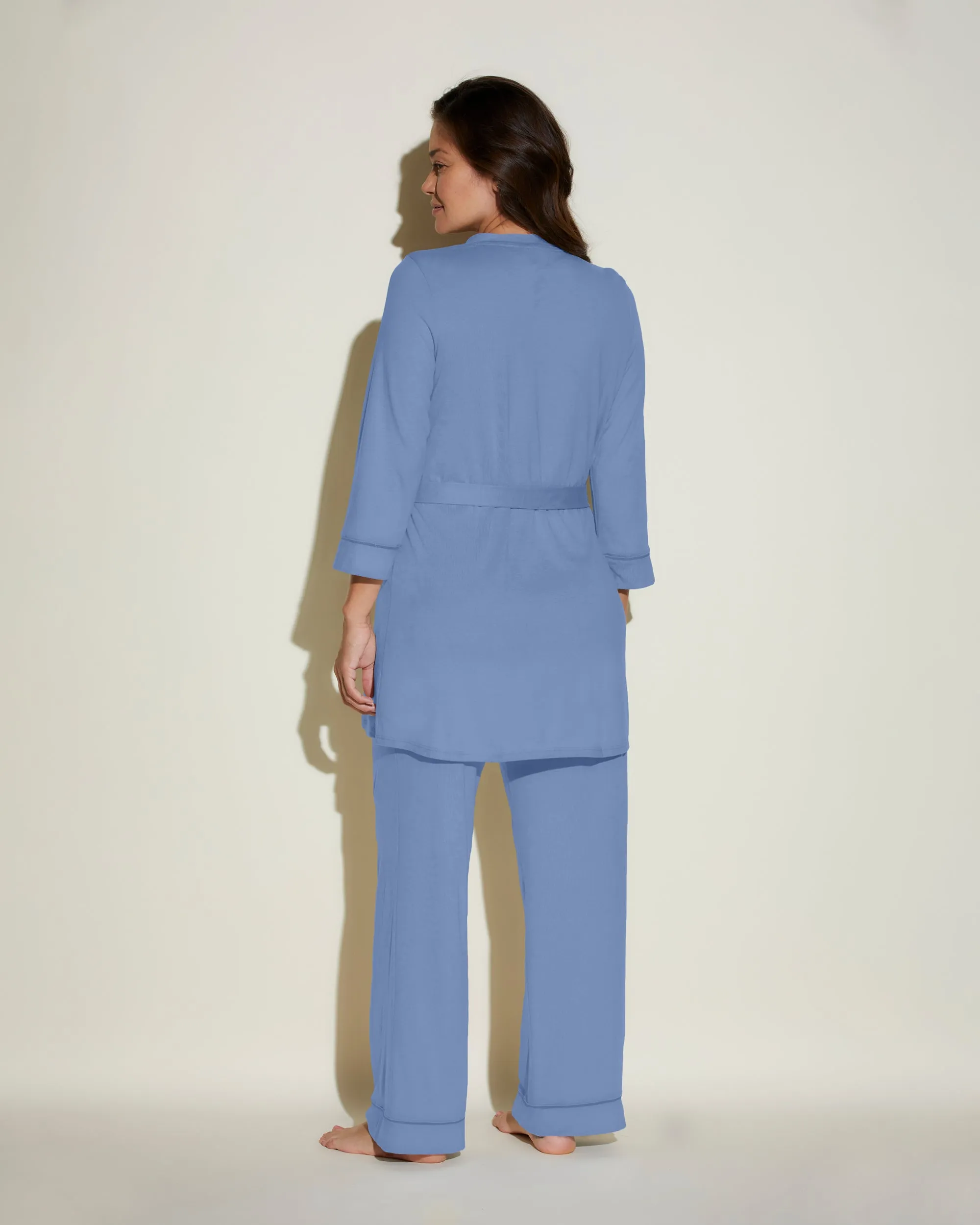 Nursing 3 Piece Pajama Set With Robe
