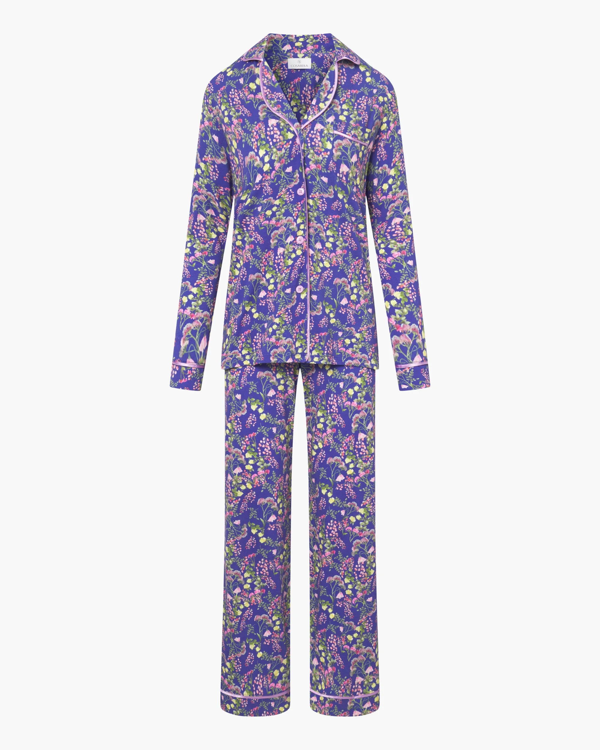 Pigiama Con Top A Maniche Lunghe E Pantaloni