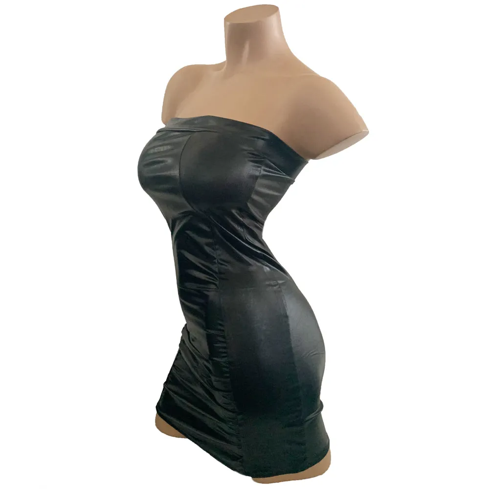 Poison Rose - Strapless Wetlook Dress