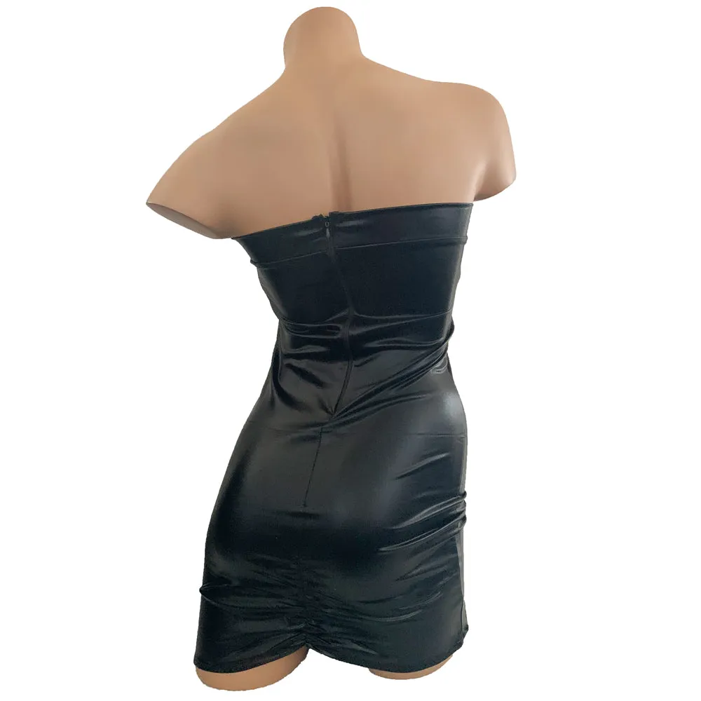 Poison Rose - Strapless Wetlook Dress
