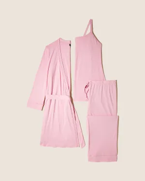 Pyjama D'Allaitement 3 Pièces Avec Peignoir