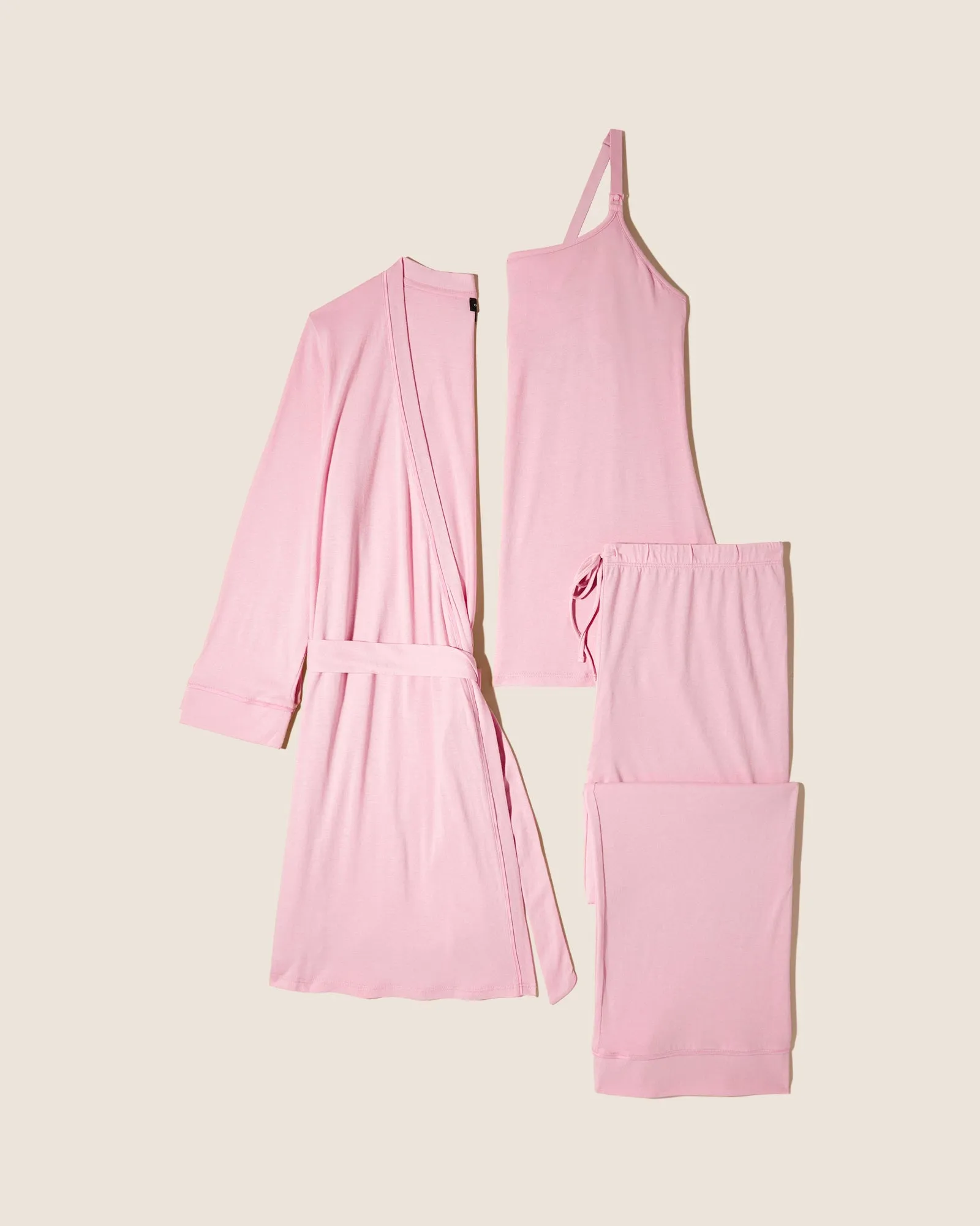 Pyjama D'Allaitement 3 Pièces Avec Peignoir