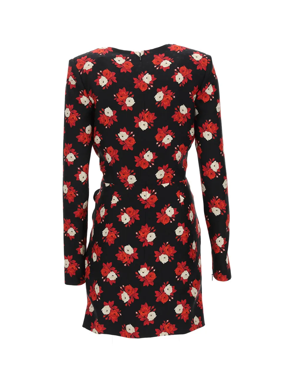 Saint Laurent V-Neck Long-Sleeved Dress
