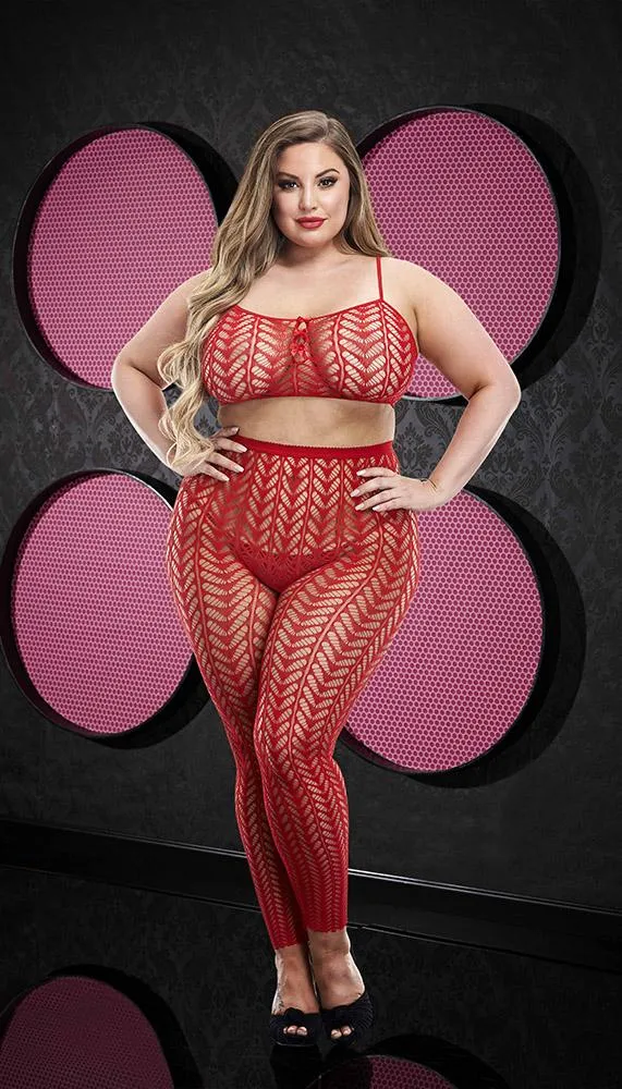See-Through Crop Top & Pants Set