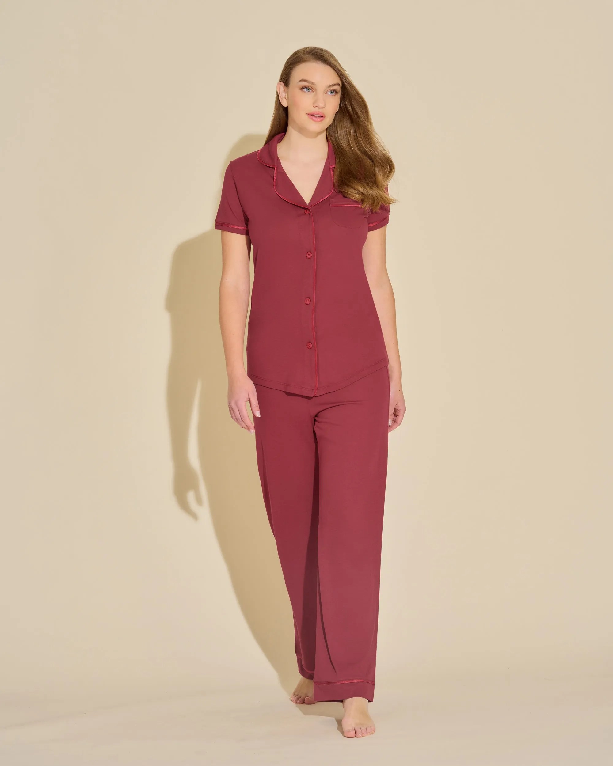 Short Sleeve Top & Pant Pajama Set