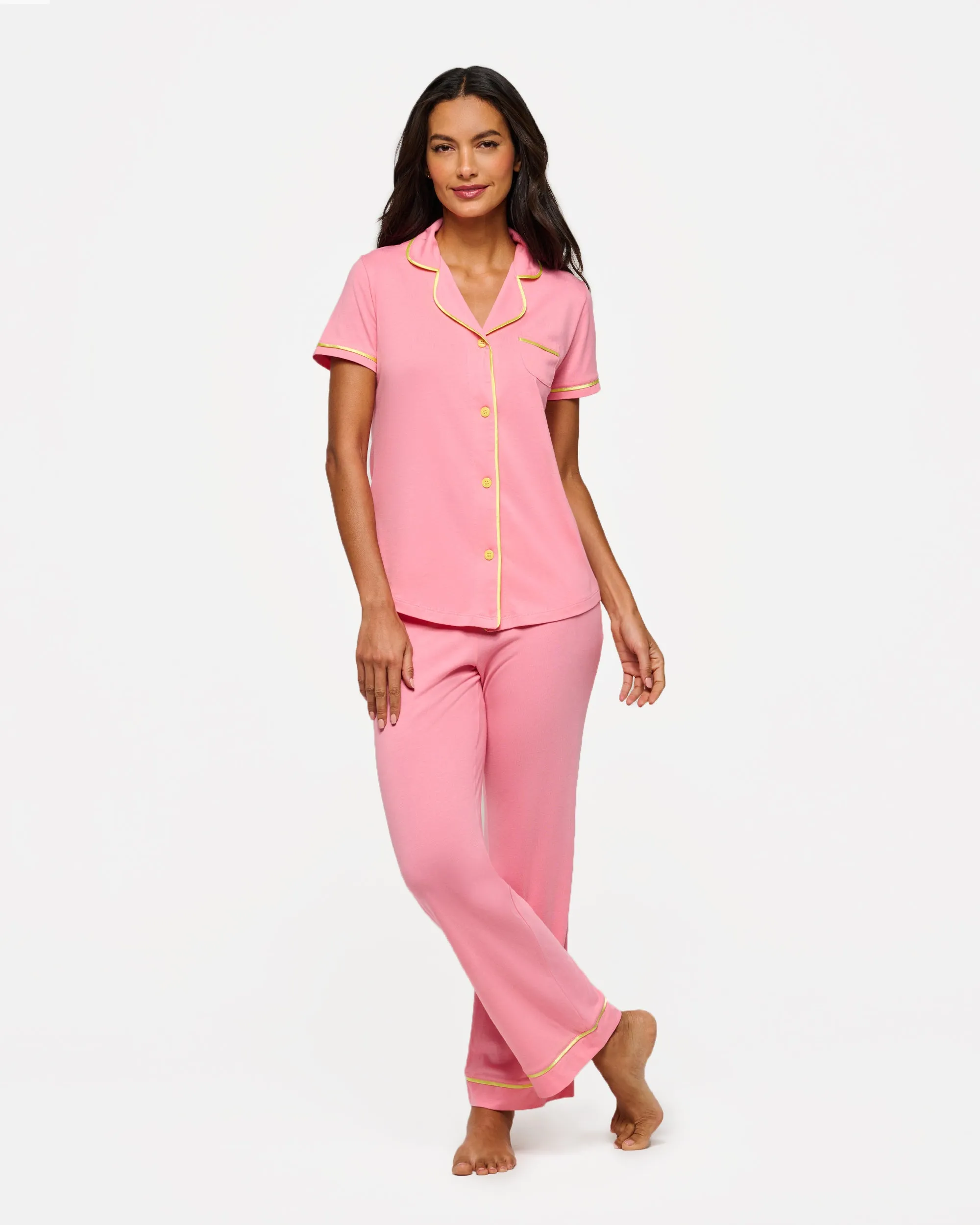 Short Sleeve Top & Pant Pajama Set