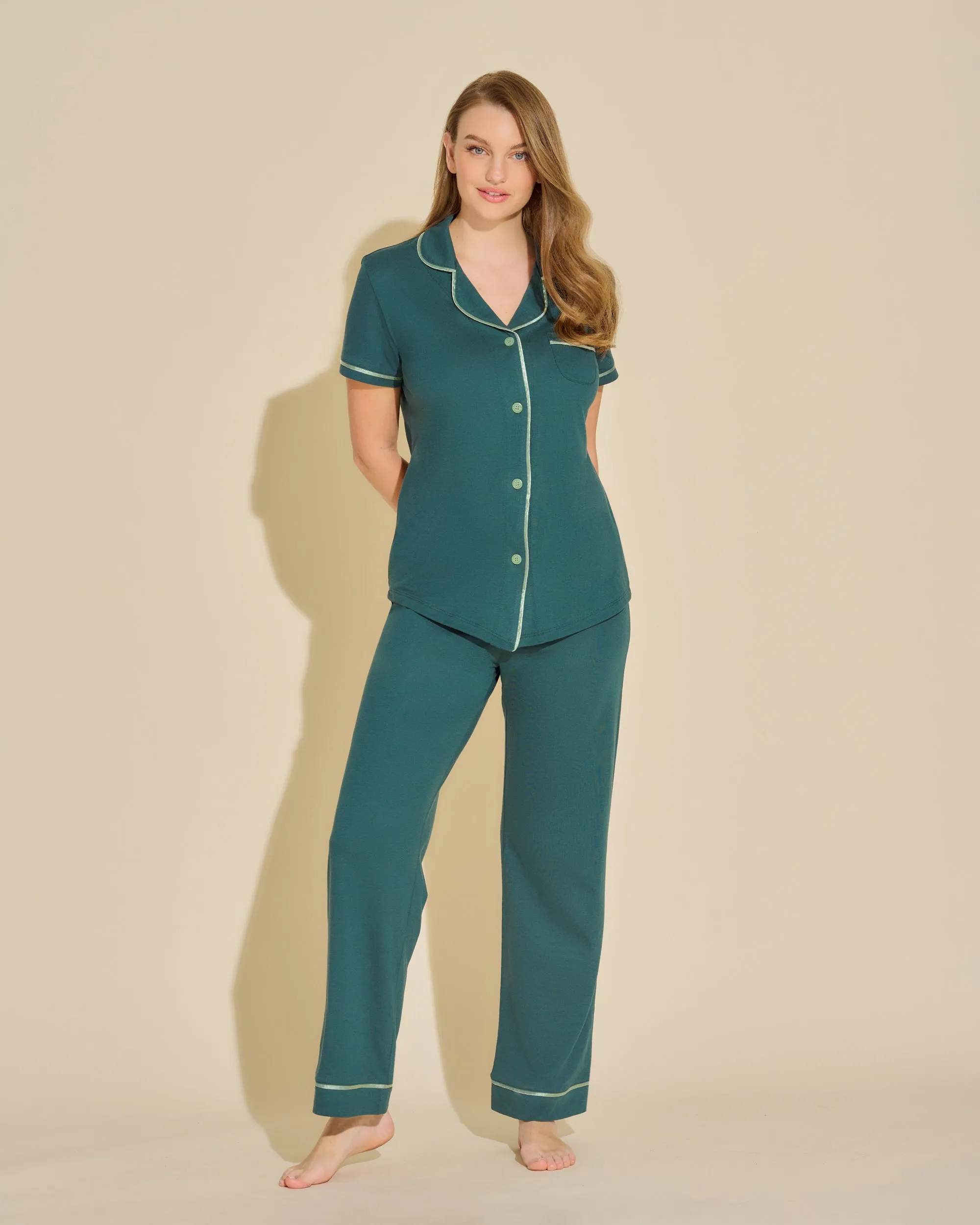 Short Sleeve Top & Pant Pajama Set