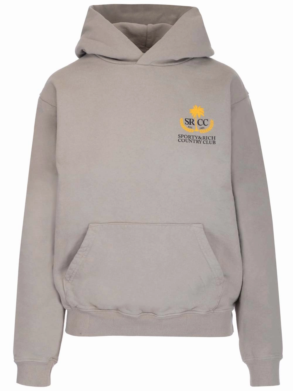 Sporty & Rich Country Club Logo Printed Hoodie