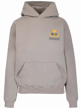 Sporty & Rich Country Club Logo Printed Hoodie