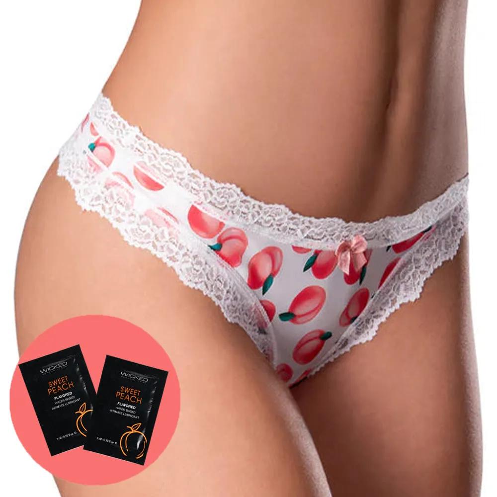 Sweet Treats Crotchless Thong & Flavoured Lubricant
