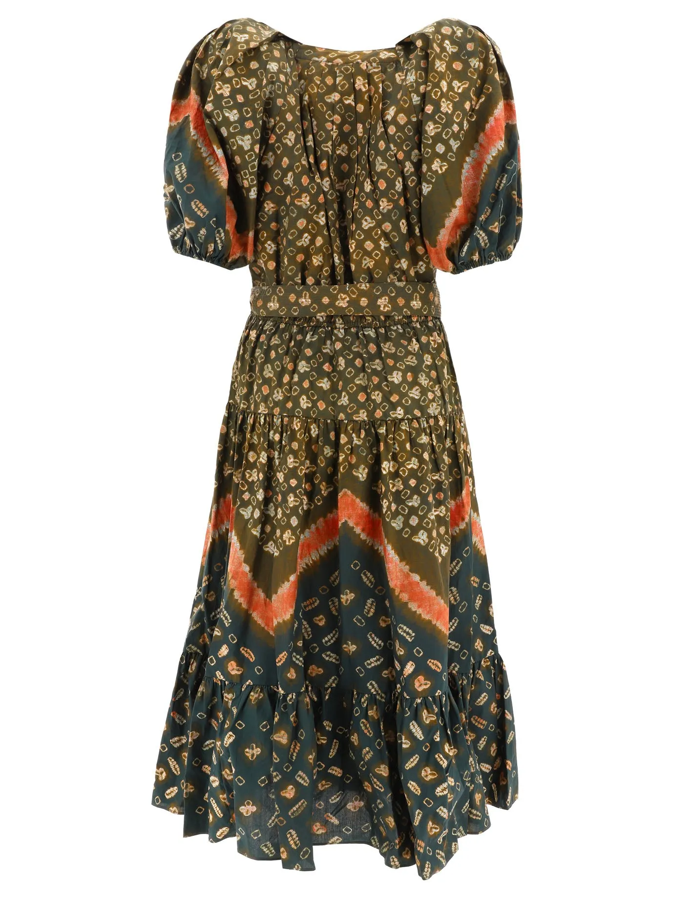Ulla Johnson Esti Ultramarine V-Neck Belted Dress