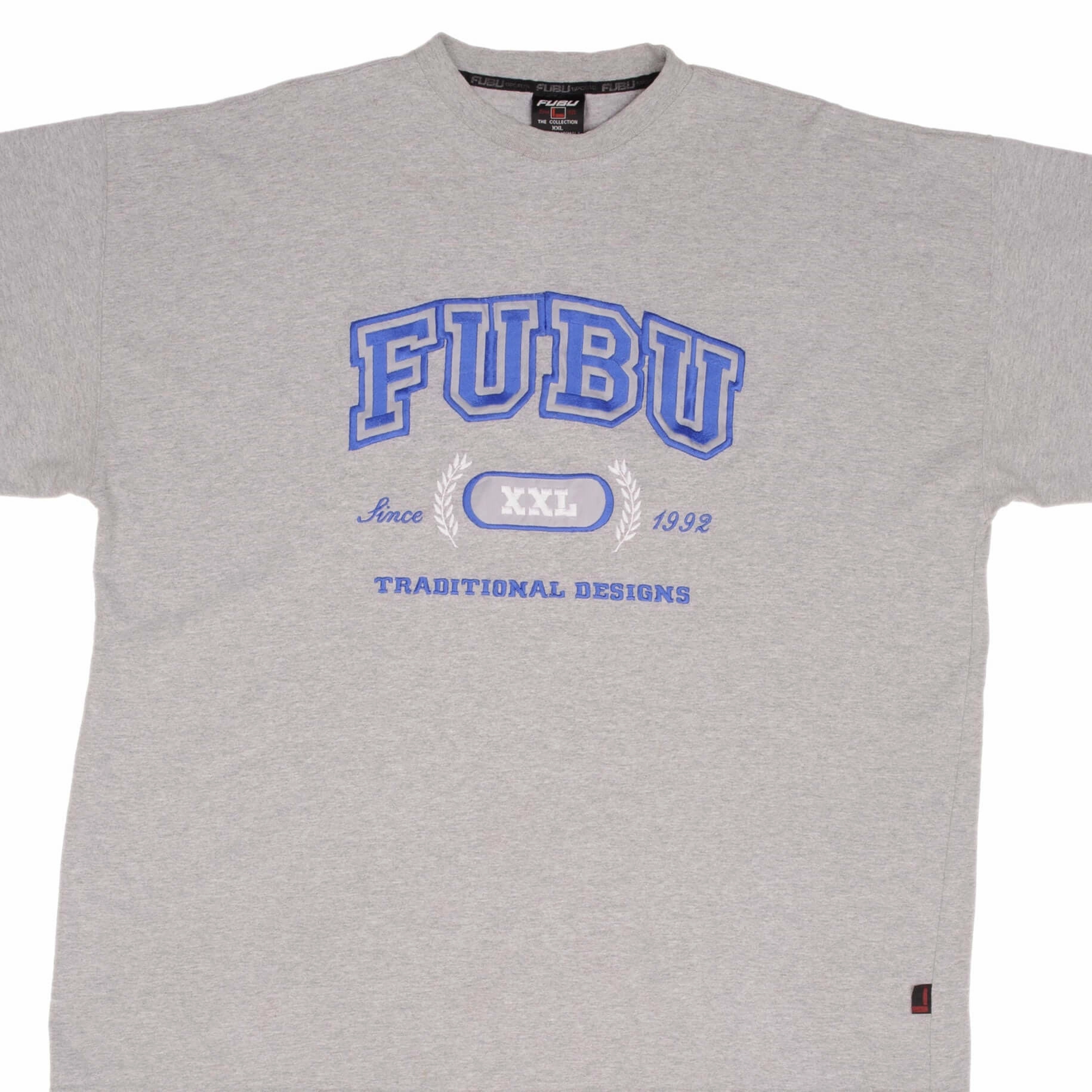 VINTAGE FUBU GRAY TEE SHIRT 2000S SIZE 2XL
