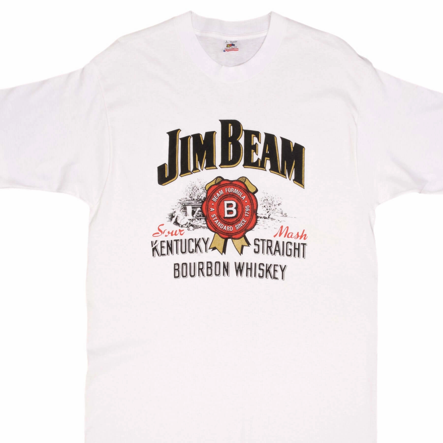 VINTAGE JIM BEAM BOURBON 1990S TEE SHIRT SIZE LARGE MADE IN USA